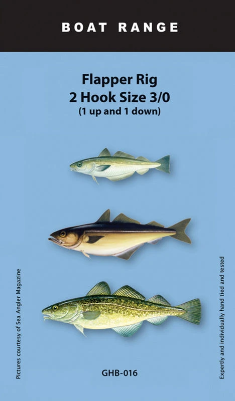 Greys Boat Flapper Rig 2 Hook 3/0 (1 Up & 1 Down)